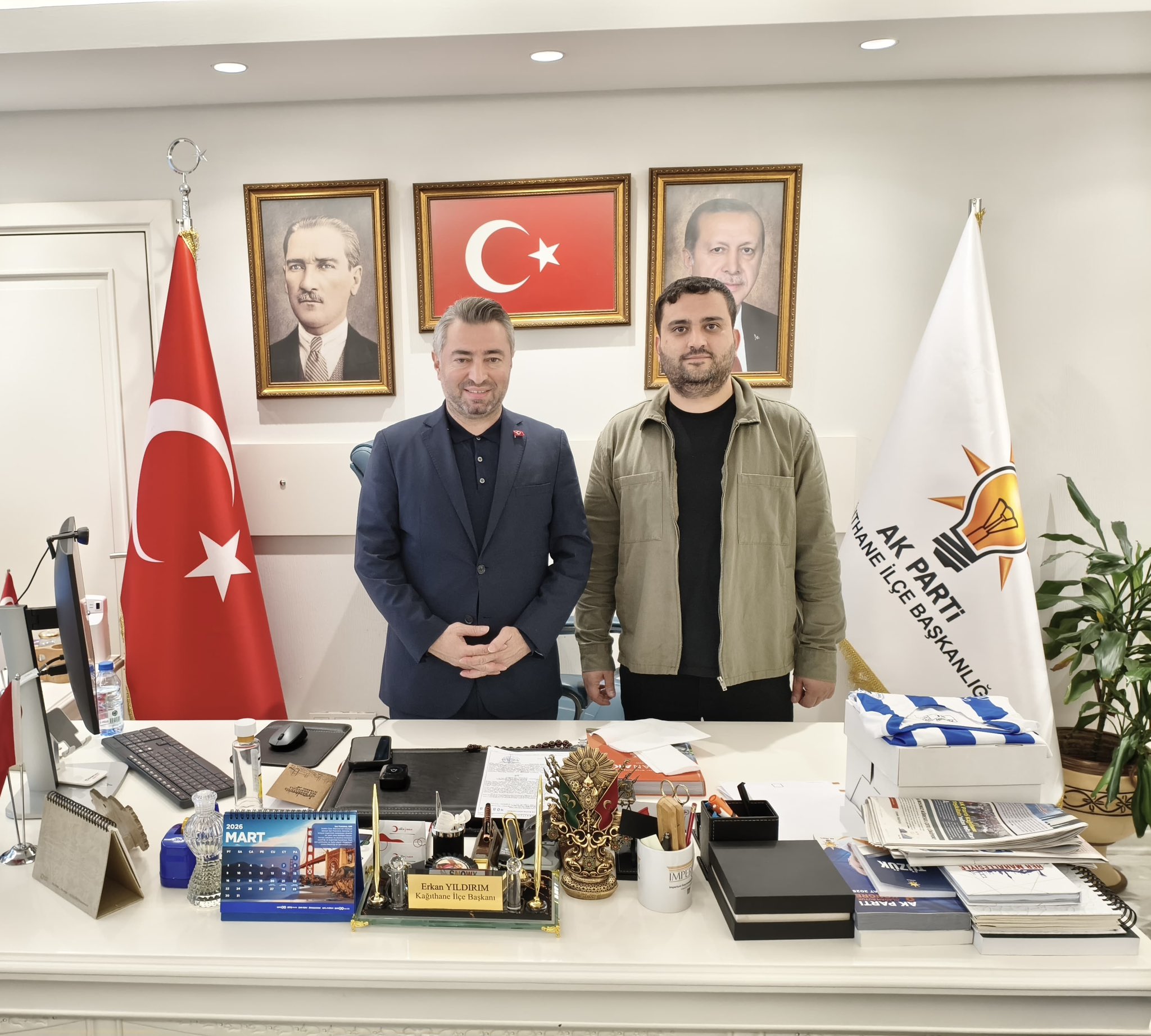 TUĞRUL NACAR’DAN İLÇE BAŞKANIMIZA ZİYARET